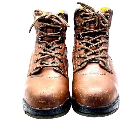Timberland PRO Women's TiTAN 6" Safety Toe Work Boots 26388 Brown Size 8 - Picture 4 of 12